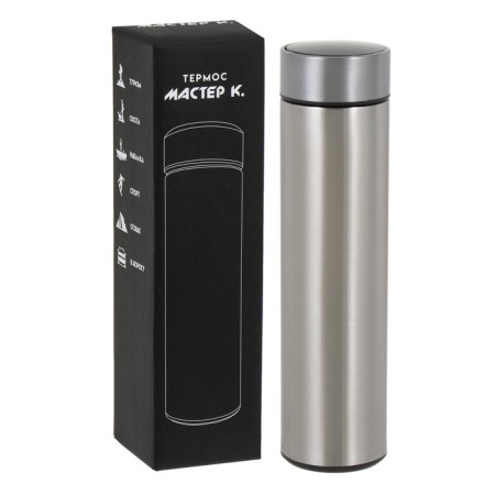 Thermos, 500 ml, Basic "Master K", with a strainer, with a temperature sensor, retains heat 10 hours 98673-6