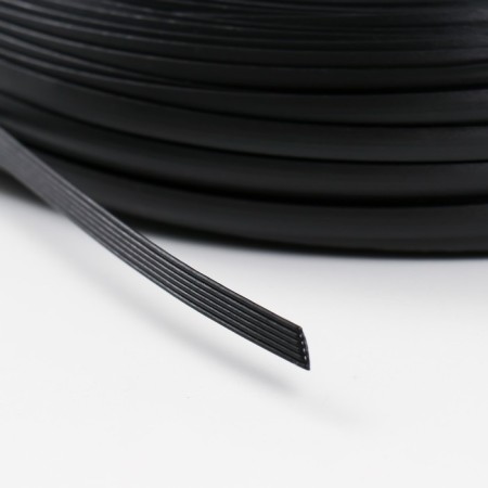 Artificial rattan 6 mm 100 m wave (black)-3
