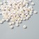 Beads for creativity Plastic "Golden Smiley on White" set of 20 grams 0.4x0.7x0.7 cm