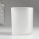 Bank for candles glass "This is love" 220 ml white, matte, translucent 7x7x8.4 cm