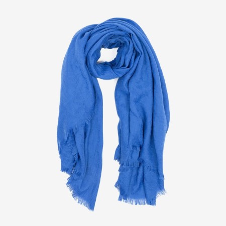 Women's scarf, blue color, size 125x125