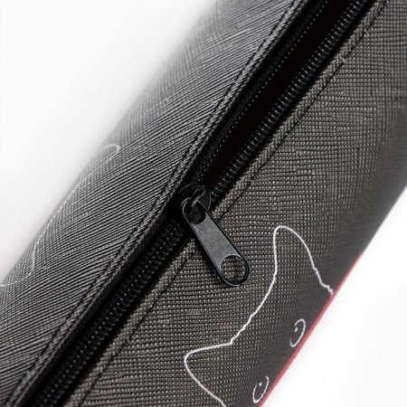 School Penalus made of artificial leather “September 1: Cat”, 19 x 8 x 3 cm-2