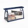 Lightning cosmetic bag, blue/transparent color