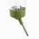 Drill for animals, 750 ml, fastening-spring, and two interchangeable filters, green