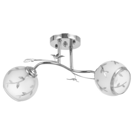 Charanda Adrian 2HE27 40W chrome 30x22x16 cm Bayerlux