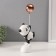 Polystone souvenir "Panda takes the golden ball" Black and white 7.5x14x31 cm