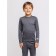 Thermal underwear is two -layer children, height 110 cm, color black melange