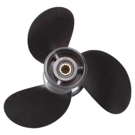 Skipper rowing screw 8-9.8 hp, tohatsu, aluminum, step 9.5, d = 8.5 inches-2