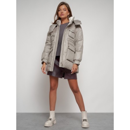 Winter jacket, size 52, light brown color-16