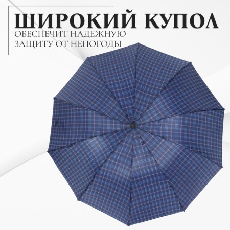 Mechanical “Cage” umbrella, 4 additions, 10 spokes, r = 53 cm, color mix-1