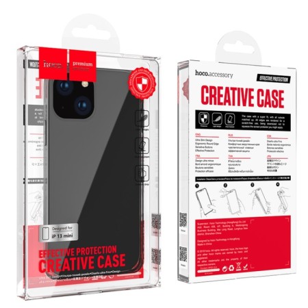Hoco case for iPhone 13 mini, polyurethane (tpu), thickness 1 mm, black-7