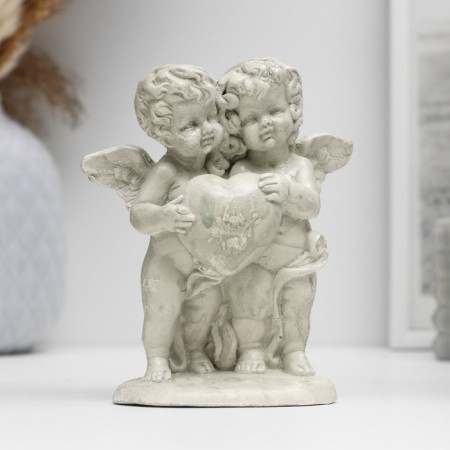 Figure "Angels with the heart" aged, 12x11x6cm-3