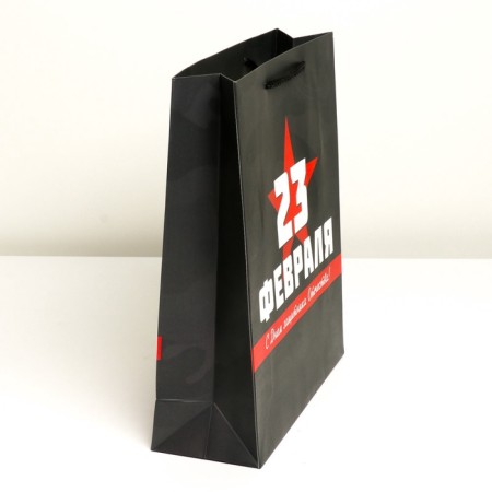 Gift Laminated Vertical Package, packaging, “Happy holiday!”, M 26 x 30 x 9 cm-2
