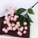 Artificial flowers "Ricin" 2.5x73 cm, pink