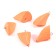 Cargo of a bullet-exentric painted pissy Yaman 5 pcs., 56 g, orange