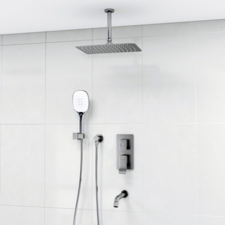 The shower system wasserkraft a171668, built -in, tropical shower, shower, chromium-1