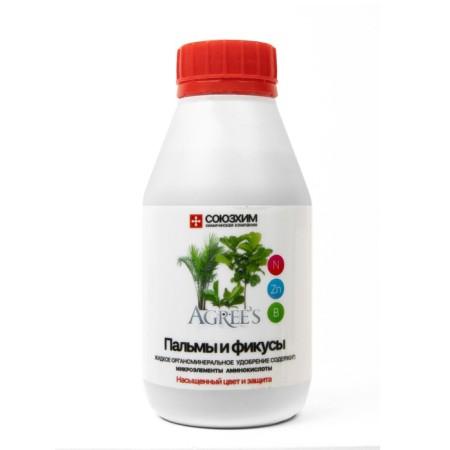 Mineral fertilizer "Agree’s" palm trees and ficuses, 250 ml