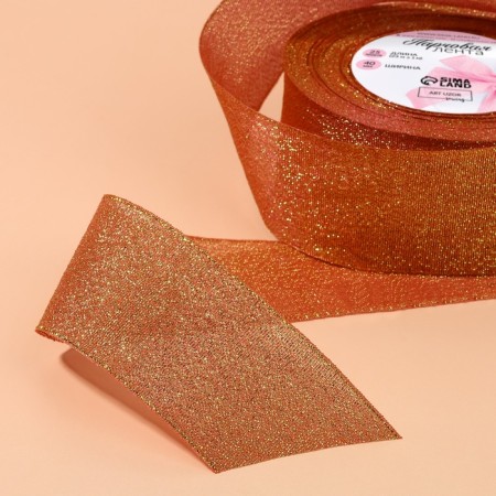 Boil tape, 40 mm, 23 ± 1 m, carrot color # 014-2
