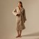 Welfare Women's bathrobe SL Home: Basic "Sabbia", size S, 100% cotton, 300 g/m2