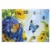 Carty clock is wall-mounted, interior "butterflies", silent, 25 x 35 cm