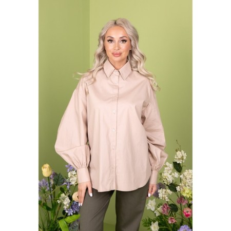 Female shirt, size 42, beige color-12