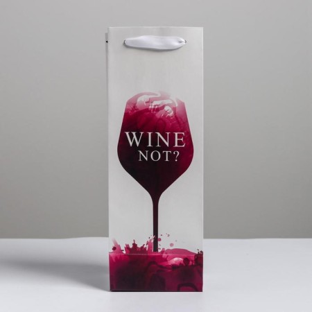Package Gift Laminated for a bottle, packaging, Wine not, 13 x 35 x 10 cm-2
