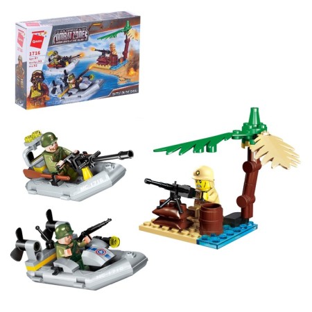 Constructor military "Island Sturm", 3 minifigurs, 92 details