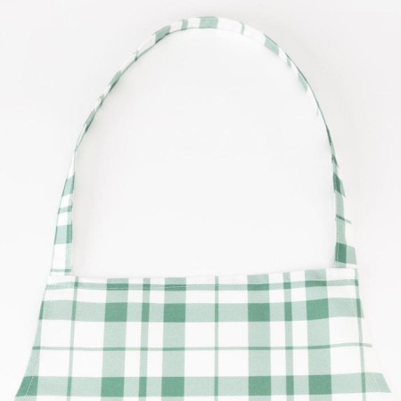 Apron "Ethel" Eucalyptus (cage) 60x70cm, 100% cotton, sarzha 190 g/m2-2