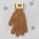 Male gloves from Mongolian wool, red color, size 20-24