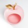 Souvenir Polystone stand "Pink apple" 20.5x16x18 cm