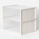 Shoe storage box with a Middle Size shade door, 24 × 33 × 14 cm, 2 pcs