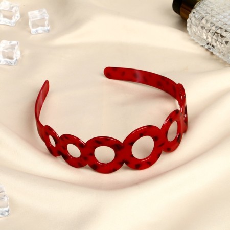 Hair cap "Amber Light" Rings, 4 cm, mix