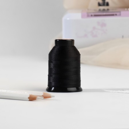Shoe threads, 86l, 250 m, black color-1