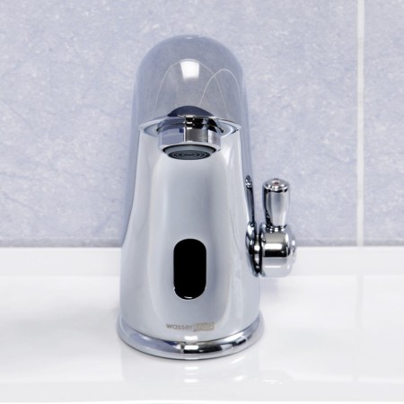 Wasserkraft Rossel 2813 shell mixer, single -leaf, pour 114 mm, sensory, chrome 757789-2