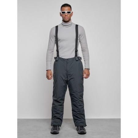 Male winter ski costume, size 54, dark gray color-14