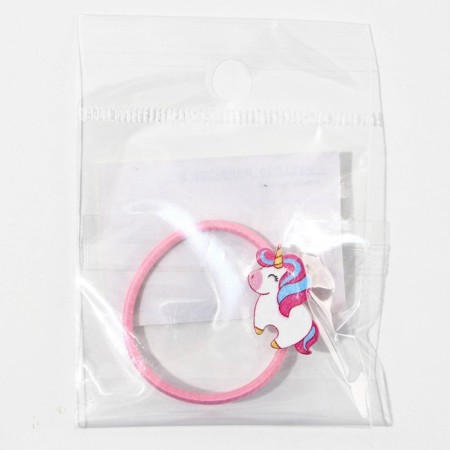 Hair gum "Funny Unicorn", Diam. 3 cm-3