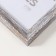 Photo frame plastic "Frosty silver style" 21x30 cm, frosty silver