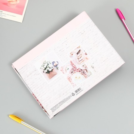 Photo album 25 sheets (corners+rings) "Flowers" 27x19 cm-7