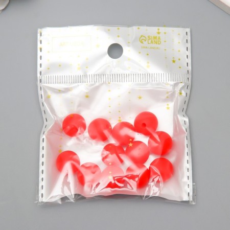 Busina silicone "Round" red-orange d = 1.2 cm-2