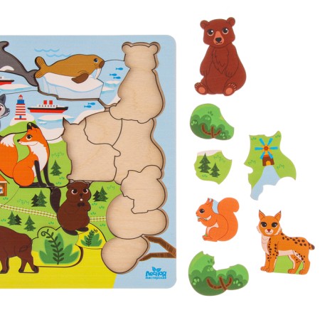 Головоломка «Животные Евразии»-4