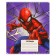 Notebook in a line of 24 sheets, 5 types of mix, embossing, cover Cover Cardboard, Spider-Man, Spider