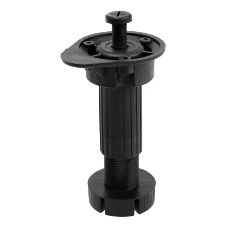 The support is furniture, adjustable, with a clip, 100 mm, black, 4 pcs.-5