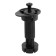 The support is furniture, adjustable, with a clip, 100 mm, black, 4 pcs.