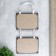 Double photo frame on braid L-3 10x15 cm black (plastic screen)