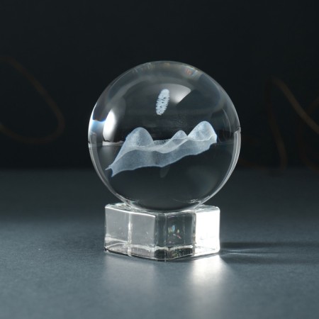 Souvenir glass ball "Mountain" d = 6 cm-3