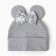 Children's hat "mouse", gray color, size 46-50