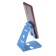 Luazon phone stand, adjustable height, silicone inserts, blue