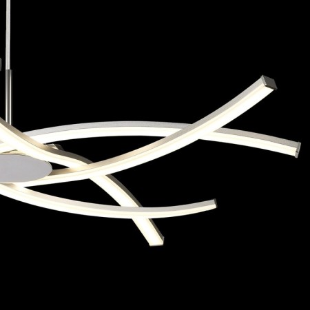 Suspended chandelier Mantra Aire, Led, 3700lm, 3000k, 350 mm, silver color-4
