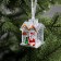 Christmas tree toy "House", 7 cm, from batteries, glow of multi (RGB)