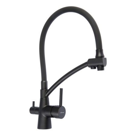 Accoona A5179TT-13 kitchen mixer, single-legged, flexible spout, flowing to drinking, gray